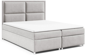 Best for Home Boxspringbett mit Bettkasten Trinity K11 Bonell-Matratze inkl. 7 cm Topper (Polsterbett Doppelbett Boxbett mit gepolstertes Kopfteil, versch. Größen, 140x200 160x200 180x200 200x200 cm), Handwerksqualität