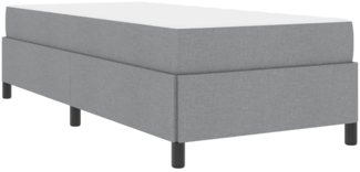 vidaXL Boxspringbett Hellgrau und Schwarz 90 x 190 cm 3398822