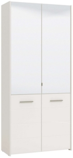 INOSIGN Schuhschrank Menorca Schuhkommode, Lagerschrank, Schuhregal, Breite 90 cm mit vier Türen, in modernen und eleganten Farben, mit zwei Spiegeln