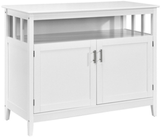 KOMFOTTEU Küchenbuffet Küchenschrank verstellbarem Regal & Doppeltür,114 x 51 x 91 cm