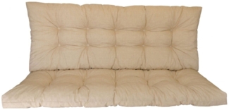 Rattani Sitzkissen Polster Kissen für Hollywoodschaukel 5 Größen beige