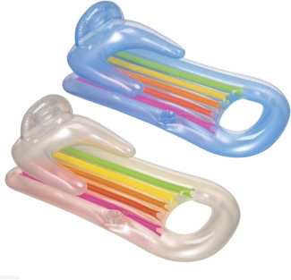 Intex 58802 - Luftmatratze, 160 x 85 cm, Weiß/Hellblau, Modelle/Farben Sortiert, 1 Stück.