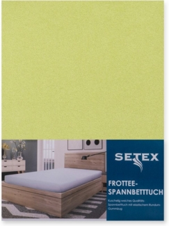 SETEX Spannbettlaken Frottee, Frottee, Gummizug: rundum, (1 Stück), uni, Frottee