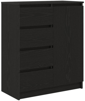 vidaXL Sideboard mit Schubladen Schwarz Eichen-Optik 71x35x84 cm 861581