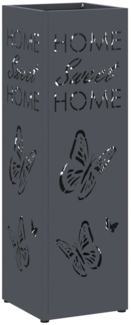 vidaXL Sonnenschirmhalter Anthrazit 15,5 x 15,5 x 49 cm Metall 868508