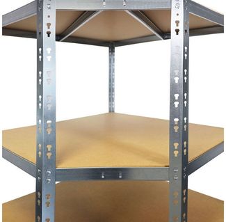 Karat Schwerlastregal Eckig, Regal, verschiedene Farben, Traglast von bis zu 875 kg, 180 x 90 x 42 x 60 cm, Hohe Traglast