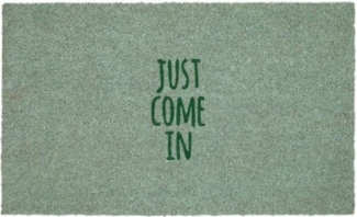 Giftcompany Fußmatte Fußmatte aus Kokosfasern Just come in Grün (75x45cm)