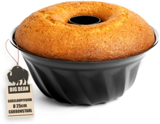 BigDean Gugelhupfform Ø 25 cm antihaftbeschichtet Gugelhupf Backform Kuchenform mit perfekter Hitzeverteilung