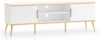 Lowboard Viterbo TV-Element 160x40x53cm Alpinweiß matt