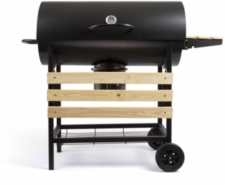 LIVOO Holzkohlegrill Gartengrill epoxidbehandelter Stahl DOC206