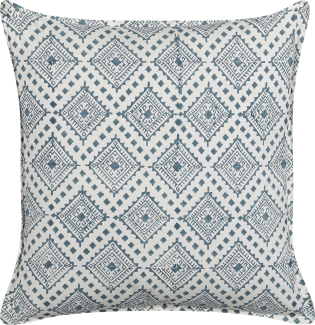 Dekokissen CORDATA Baumwolle 45 x 45 cm Orientalisches Muster Blockdruck Blau