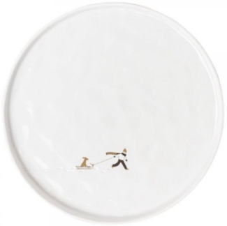 Räder Geschirr Design Teller Schneetag Hundeschlitten (22cm)