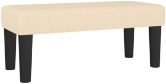 vidaXL Sitzbank Creme 70 x 30 x 30 cm Stoff [346621]