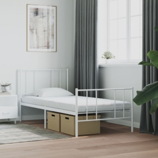 vidaXL Schaumstoffmatratze Weiß 80x200 cm 7-Zonen Härtegrad 20 ILD 356349