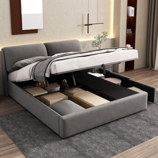 STILVORA Polsterbett 180×200 Bettgestell mit Bettkasten,Jugendbett Doppelbett mit Schublade (180*200cm), mit 3 Schubladen,Bettkasten zur Aufbewahrung