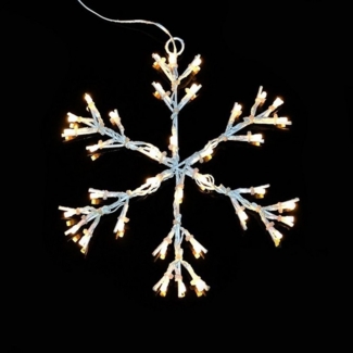 Nipach LED Fensterbild XA11276 LED Schneeflocke Schneeoptik 36er ww