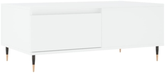 Couchtisch, Sofatisch Weiß 90 x 50 x 36,5 cm Holzwerkstoff