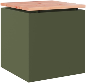 vidaXL Gartenbank Olivgrün 40 x 40 x 43 cm Stahl 874915