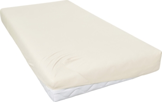 Jersey Spannbettlaken 190 x 200 cm ecru