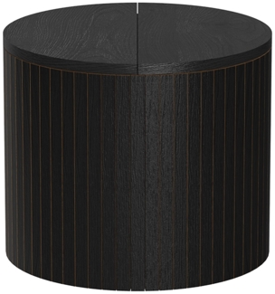 Couchtisch Tavilo Eiche/Schwarz 38 x 38 cm Vicco