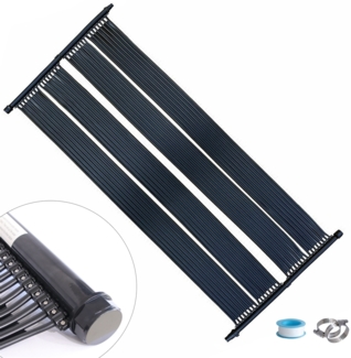 Pool-Wärmepumpe 2 x 605 x 80 cm Schwimmbad Heizung Solarpanel Solarabsorber