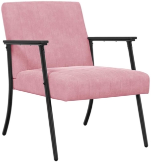 vidaXL Sessel Rosa 59 x 75 x 78 cm Samt 42017683