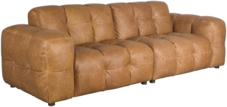 HACKMAN 3-Sitzer Sofa Echtleder Cognac von DUTCHBONE
