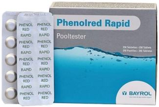 Bayrol Pooltester 250 Bayrol Testtabletten Phenol Red pH-Wert für Pooltester