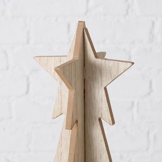 BOLTZE Etagere Etagere CHRISTMAS TREE natur braun Holz Dekoetagere Weihnachtsbaum Tan