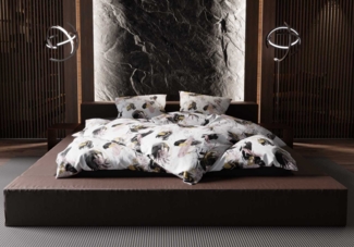 Mako Satin Bettwäsche Japan Touch Garnitur 140x200 + 70x90