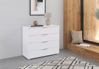 rauch Kommode Sideboard Schubladenkommode AGORDO mit Dekor- oder Hochglanzfront (in zwei Griff-Farben), Breite 93 cm mit 4 großen Schubladen für viel Stauraum MADE IN GERMANY