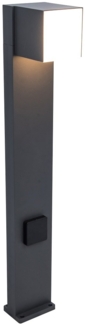 Lutec Cuba 7193805118 LED Wegeleuchte 1-flammig ECO Light mit Steckdose