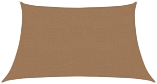 vidaXL Sonnensegel 160 g/m² Taupe 3/4x2 m HDPE 311433