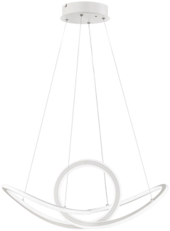 LED Pendelleuchte weiß, dimmbar, Fernbedienung, CCT, H 150 cm