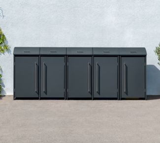 Westmann Metall Mülltonnenbox Moderna 5 | 5x240 L