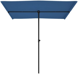 vidaXL Sonnenschirm mit Aluminium-Mast 2x1,5 m Azurblau 47343