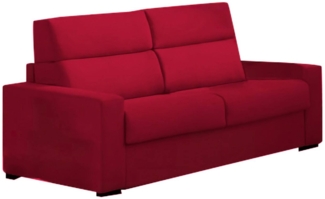 Dmora 2-Sitzer Schlafsofa None, Schlafsofa fürs Wohnzimmer, gepolstert, abnehmbar, 100 % Made in Italy-Qualität, 180x95 h100 cm, Rot