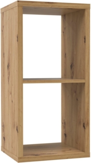 FORTE Mauro Regal, Holzwerkstoff, Braun, 39,5 x 72,8 x 32,9 cm