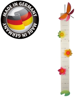 Süße Messlatte aus Holz, Made in Germany, 70-150cm, Design LIBELLE