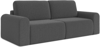 AX LIVING Modern Schlafsofa Otterton 250 cm Schlafsofa Grau Bettkasten
