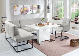 exxpo - sofa fashion Eckbank Affogato, bequem und elegant, hochwertige Detailverarbeitung, Frei im Raum stellbar