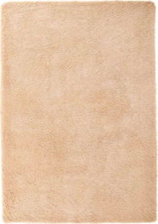 vidaXL Teppich Shaggy Hochflor NAVARRA Beige 160x230 cm Polyester 4102837