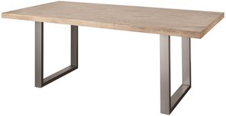 Esstisch Mango 180 x 90 x 76 whitewash lackiert RAILWAY #307