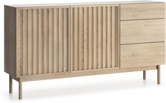 AX LIVING Kommode mit Schubladen Santarco K2D3S – 159cm, Eiche Cremona