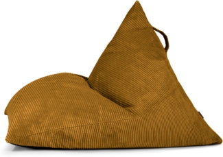 Sitzsack ‘Razz‘, Bezugstoff - Waves, 100% Polyester, Mustard, 90x130x110 cm.