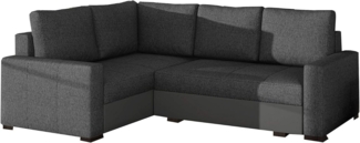 MOEBLO Ecksofa BRAS, Eckcouch Couch Sofa L-Form Polstergarnitur Wohnlandschaft Polstersofa mit Ottomane Couchgranitur, mit Bettkasen und Schlaffunktion