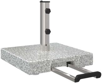 vidaXL Sonnenschirmständer Grau 41 x 41 x 37 cm Granit 42002808