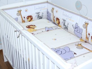 Primawela Bettnestchen Nestchen 420 cm Bettumrandung Baby Bett Kinder Nest Kopfumrandung