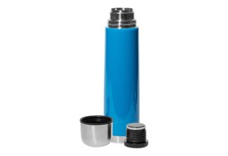 Isolierflasche 1 Liter Blau, Drehverschluss