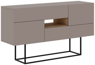 Calicosy 'TITAN' Sideboard mit 2 Türen 2 Schubladen 1 Nische L145 cm - Braun